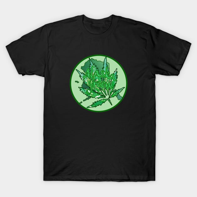 Alaska Green T-Shirt by sparkledarkle